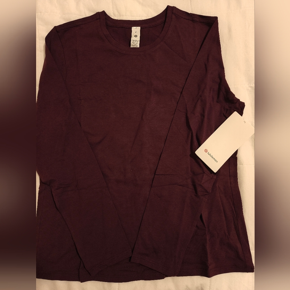 Lululemon Plum DMMG Love Organic Cotton Crewneck Long Sleeve NWT